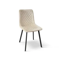 Sedia imbottita in velluto Marina disponibile in 7 colori