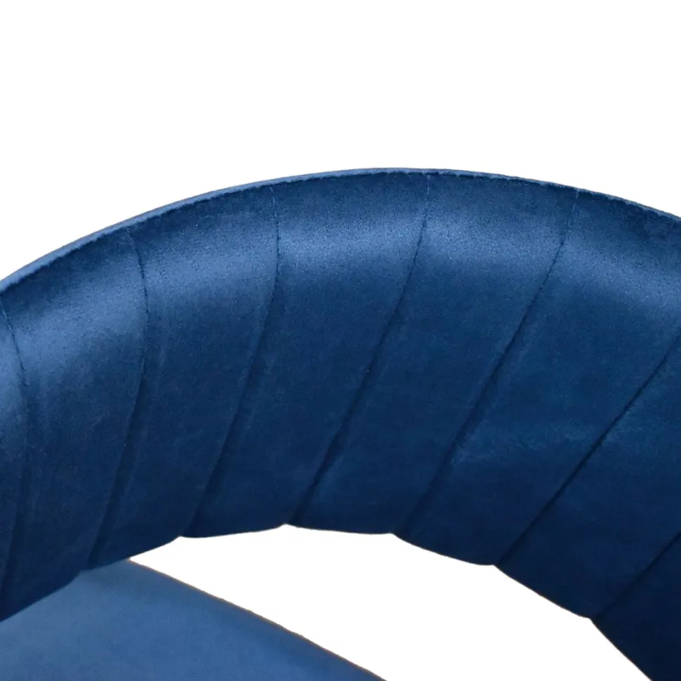 Sedia imbottita in velluto Pam disponibile in 3 colori