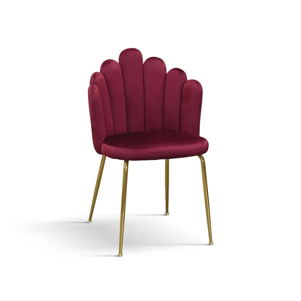 Sedia imbottita Shell disponibile in 4 colori