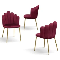 Sedia imbottita Shell disponibile in 4 colori