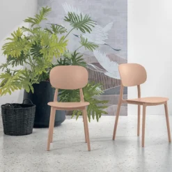 Sedia impilabile in polipopilene Salamanca disponibile in 5 colori