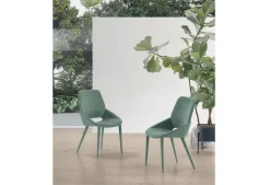 Sedia interamente rivestita in tessuto Portland disponibile in 6 colori