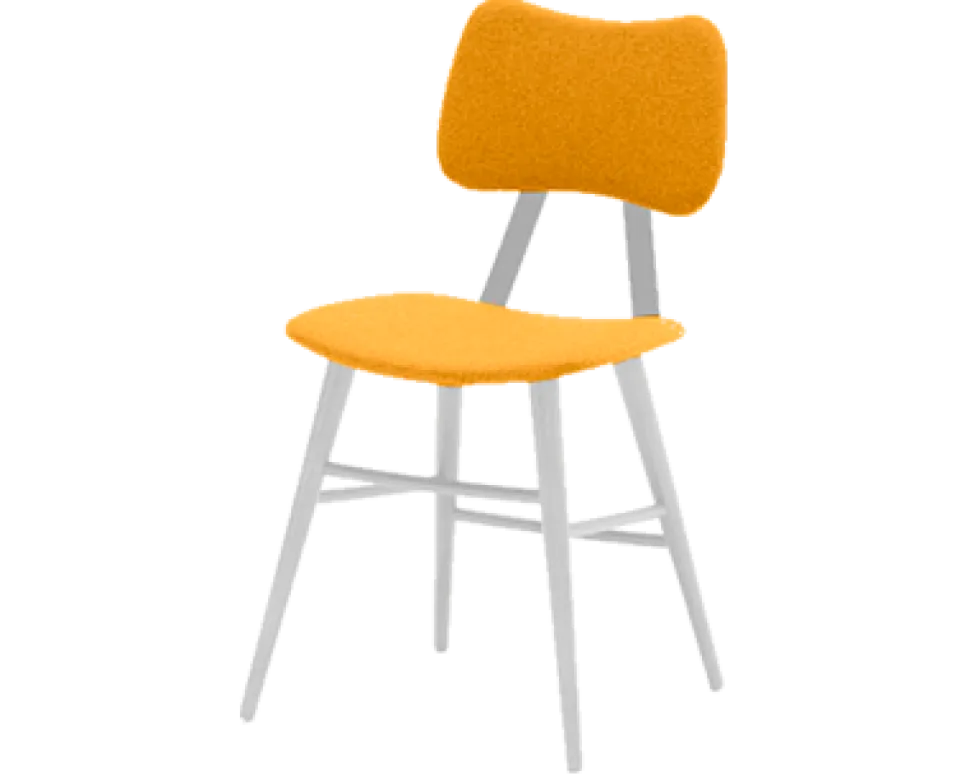 Sedia Jò in finitura Giallo