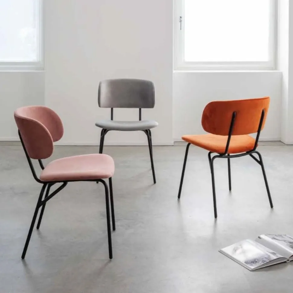 Sedia Juliette in Tessuto disponibile in 7 colori