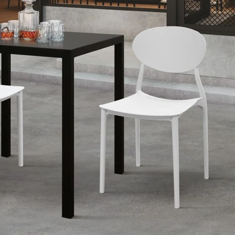 Sedia Teo in polipropilene disponibile in 3 colori