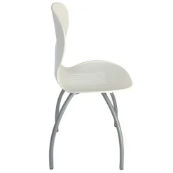 Sedia Timoty in Pvc in finitura Bianco