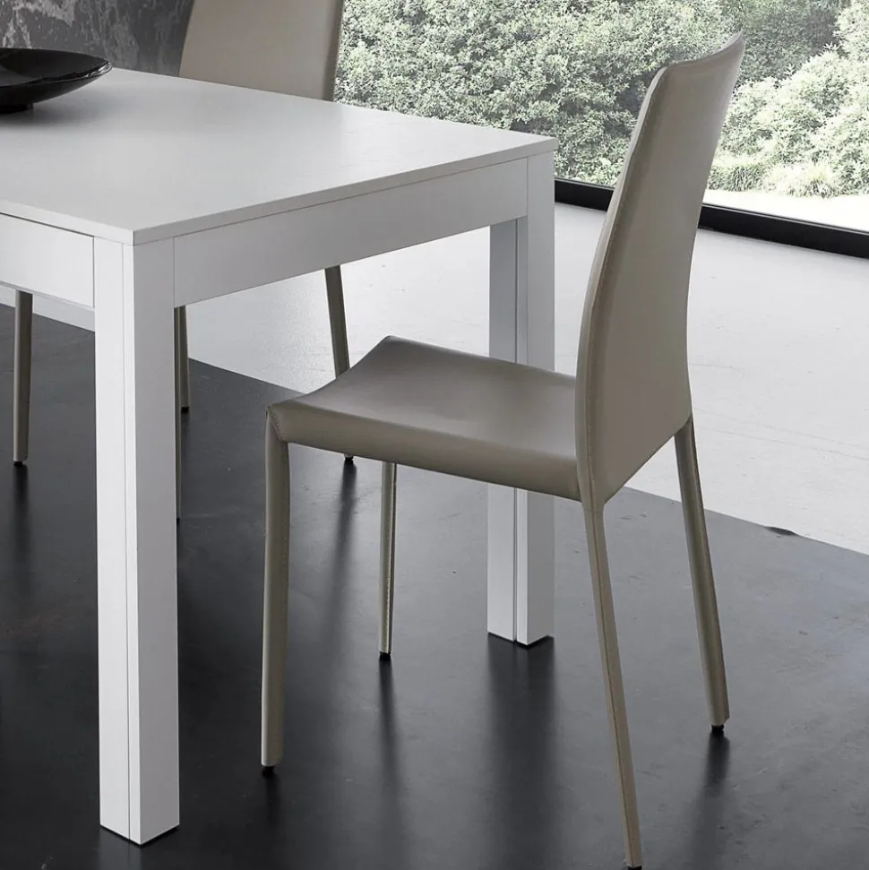 Sedia Vanity in Similcuoio PVC disponibile in 5 colori