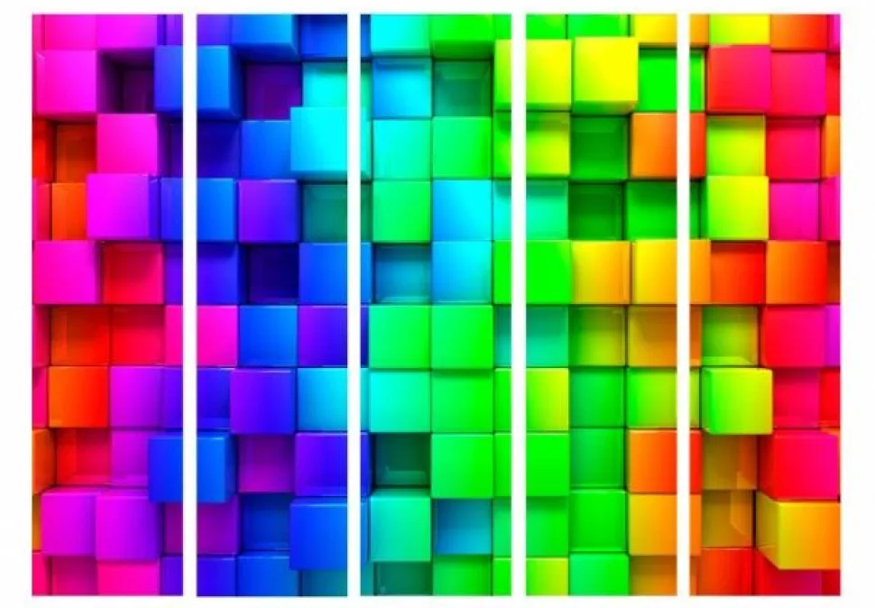 Separè Cubos de Colores