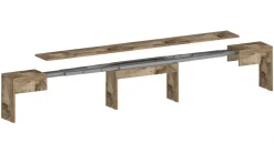 Set 2 Panche allungabili per consolle finitura Aceropero