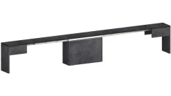 Set 2 Panche allungabili per consolle finitura Ardesia