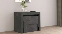 Set 2 Panche allungabili per consolle finitura Ardesia