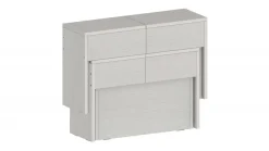 Set 2 Panche allungabili per consolle finitura Bianco Frassino
