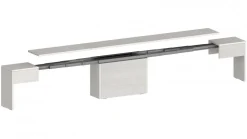 Set 2 Panche allungabili per consolle finitura Bianco Frassino