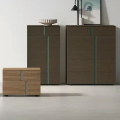 Settimino a 5 cassetti con maniglia a gola Nevada disponibile in 2 misure e vari colori