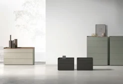 Settimino a 5 cassetti con top a vassoio Calipso disponibile in vari colori