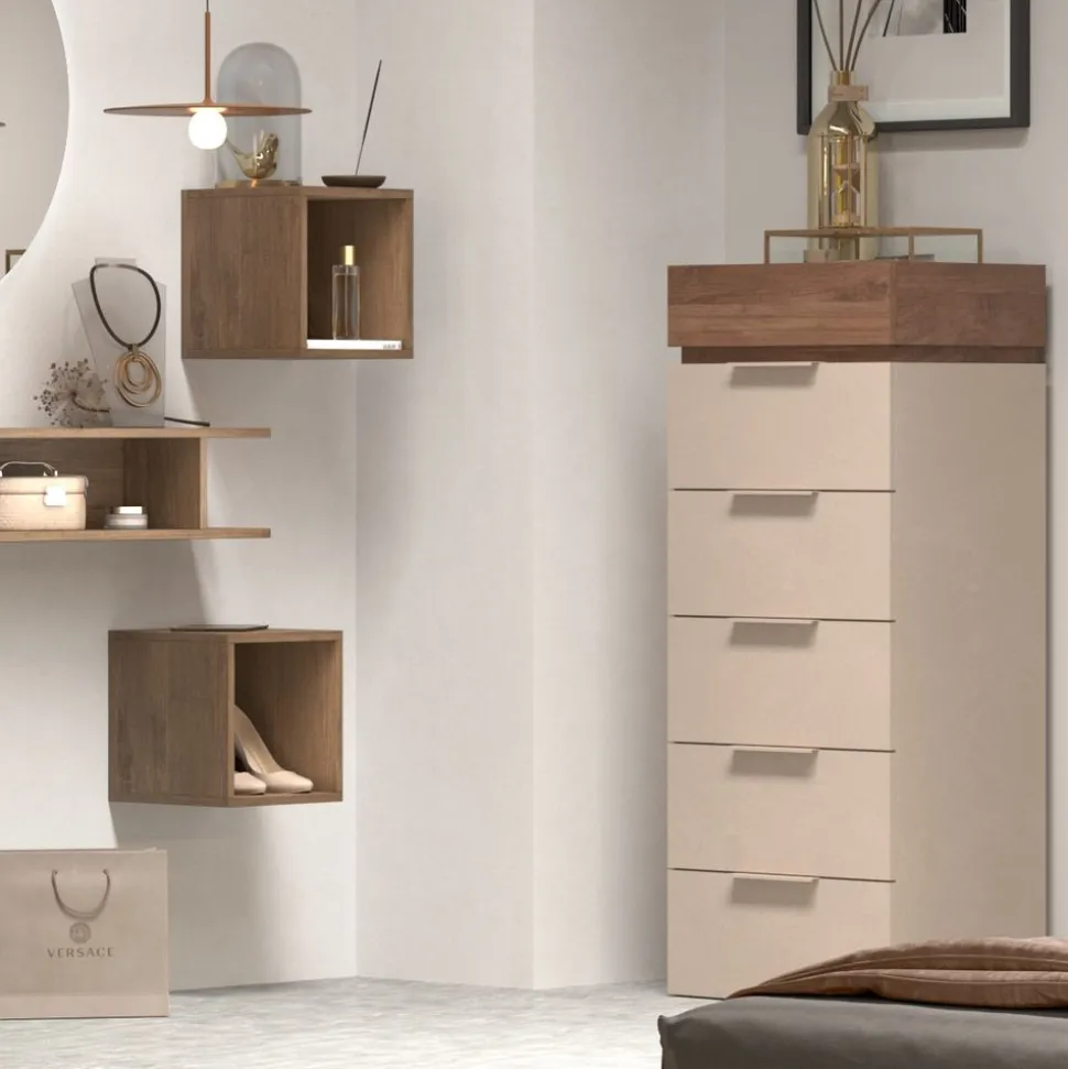 Settimino a 6 cassetti Naike linea Chèrie disponibile in 3 colori