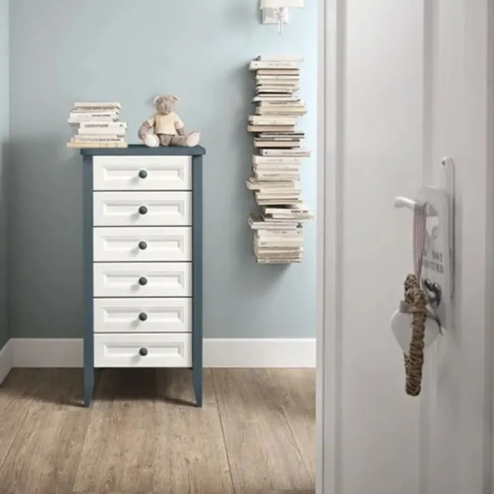 Settimino Baron sei cassetti linea Ginevra disponibile in vari colori