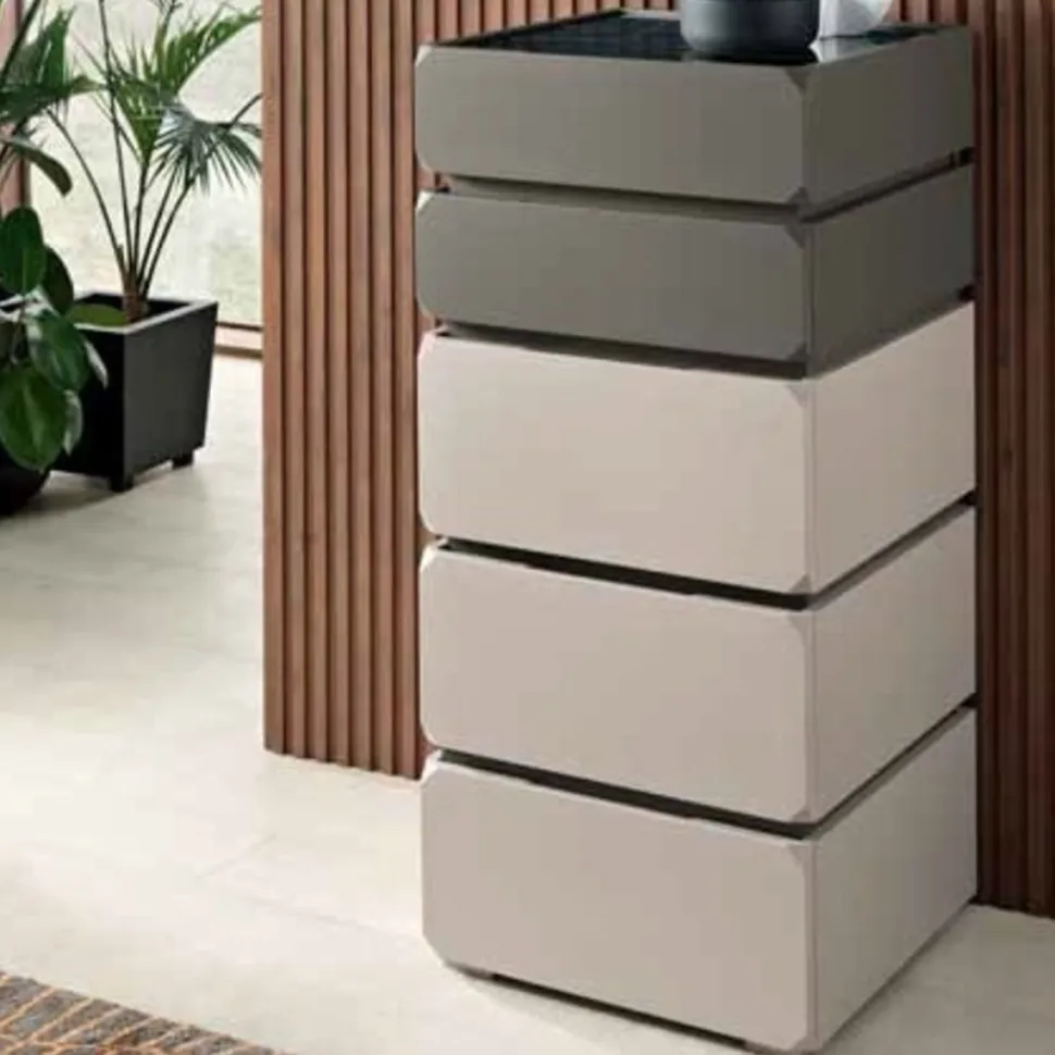 Settimino 5 cassetti Fergus linea Domino disponibile in vari colori