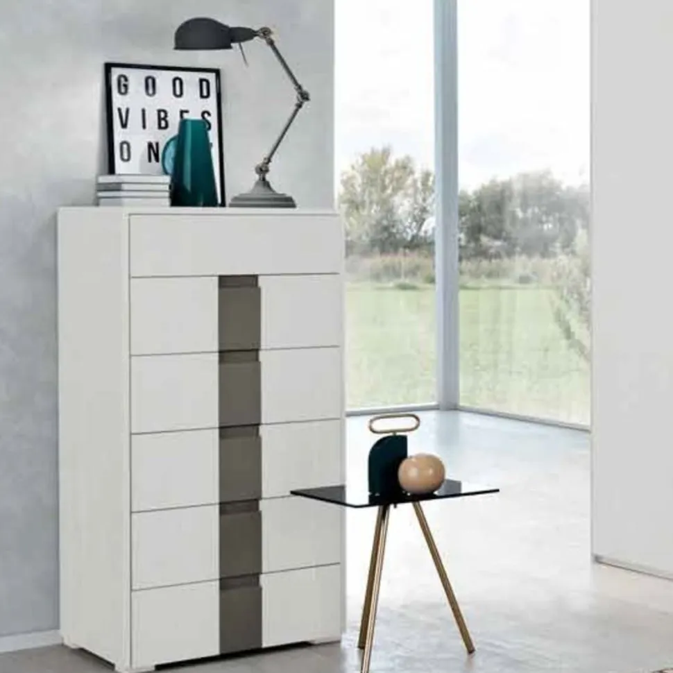 Settimino 5 cassetti Gunter linea Domino disponibile in vari colori