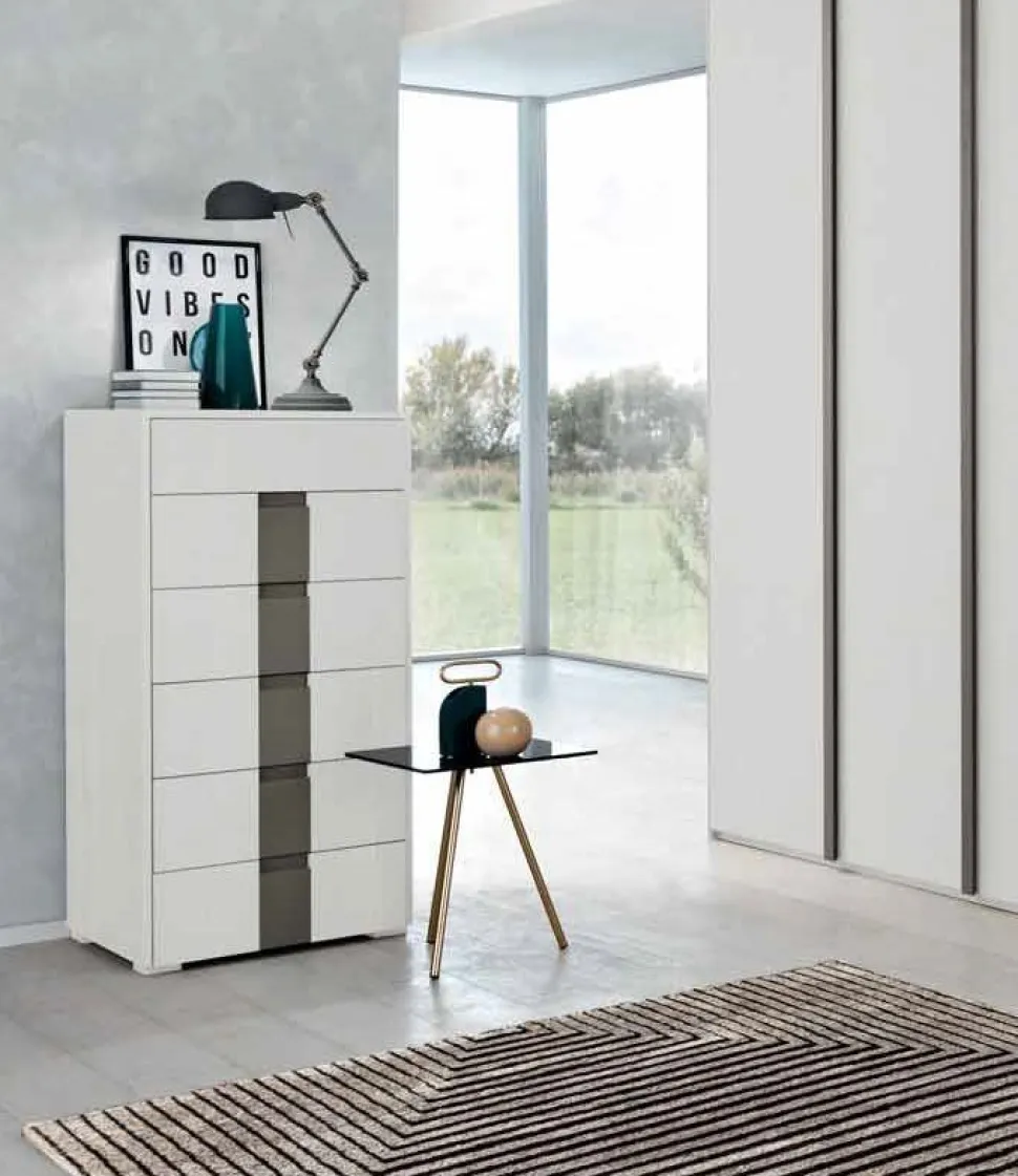 Settimino 5 cassetti Gunter linea Domino disponibile in vari colori