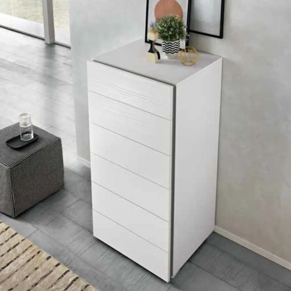 Settimino 6 cassetti Lady linea Domino disponibile in vari colori