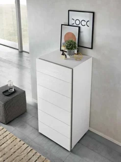 Settimino 6 cassetti Lady linea Domino disponibile in vari colori