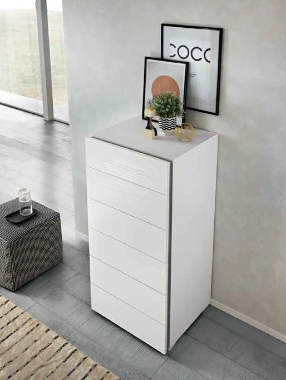 Settimino 6 cassetti Lady linea Domino disponibile in vari colori