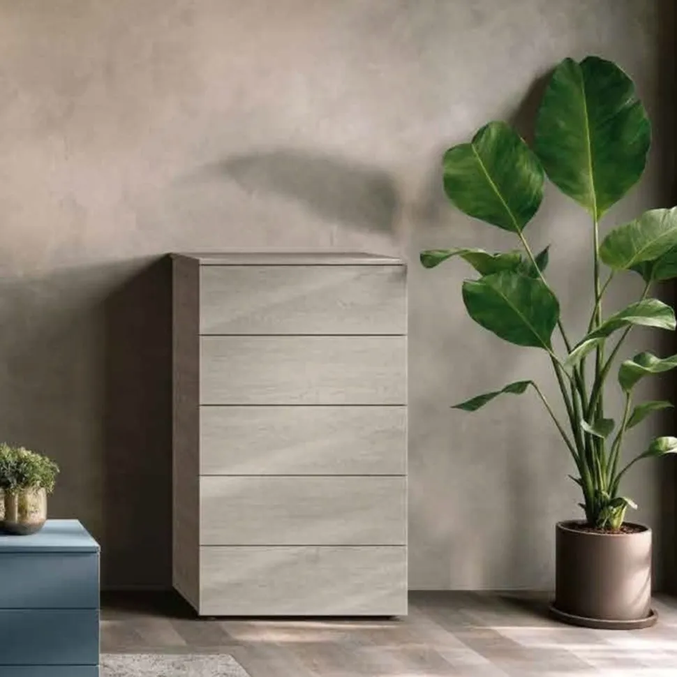 Settimino 5 cassetti senza maniglie Ego disponibile in vari colori