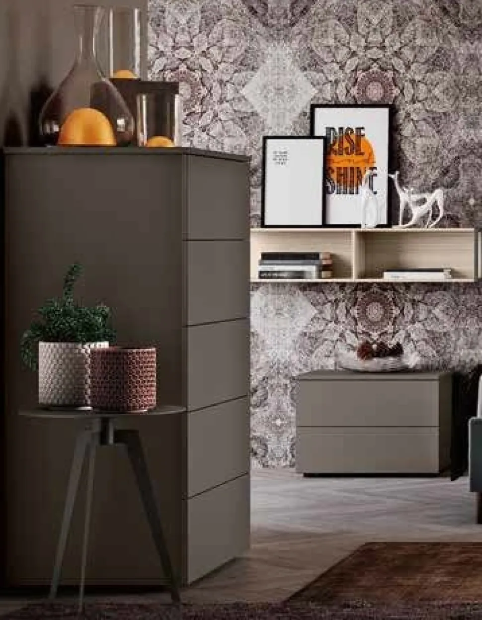 Settimino 5 cassetti senza maniglie Ego disponibile in vari colori