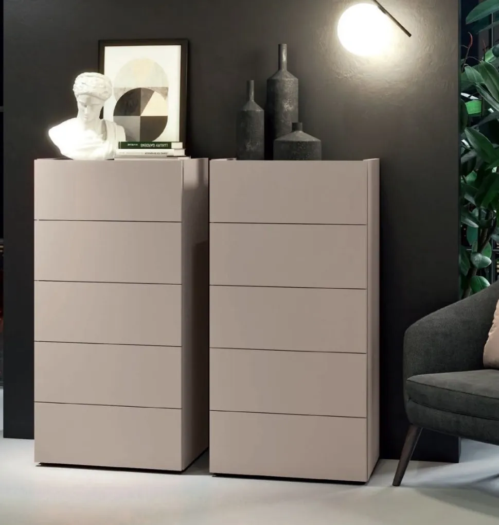 Settimino con 5 cassetti modello Alex Linea Lotto disponibile in 16 colori