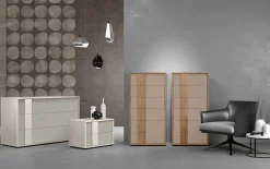 Settimino moderno 6 cassetti con maniglia integrata in MDF disponibile in vari colori