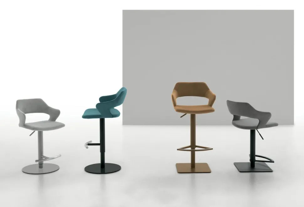 Sgabello regolabile in altezza Seattle disponibile in vari colori