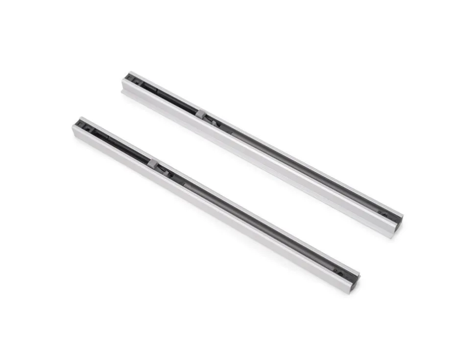 Sistema per ante scorrevoli sospese in legno con chiusura soft