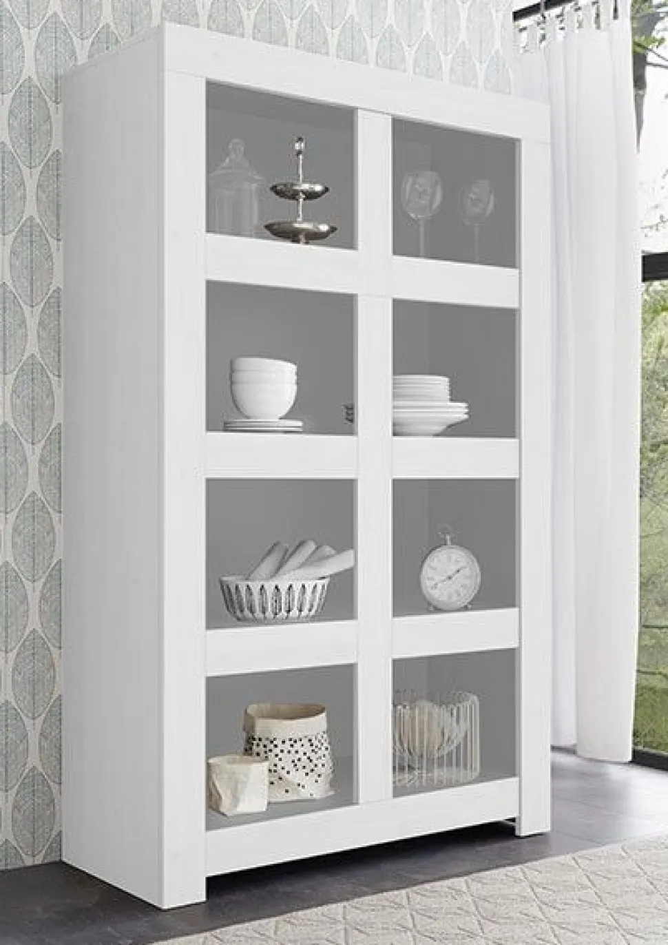 Soggiorno Anter II linea Clear in Bianco Opaco