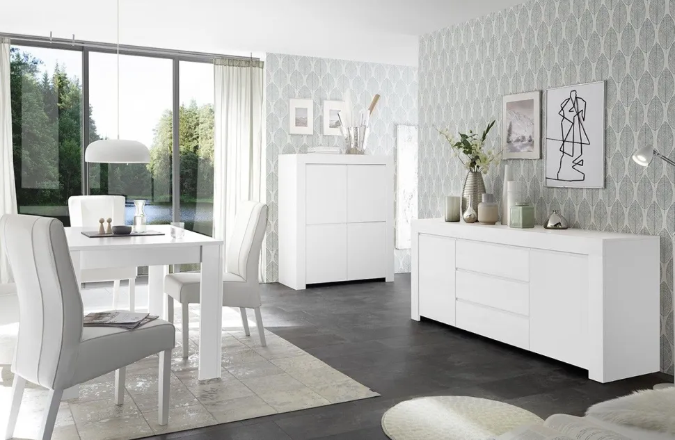 Soggiorno Anter linea Clear in Bianco Opaco