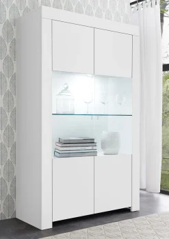 Soggiorno Arman linea Clear in Bianco Opaco