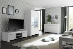 Soggiorno Arman linea Clear in Bianco Opaco