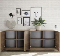 Soggiorno Claudia linea Sax in finitura Rovere Mercure