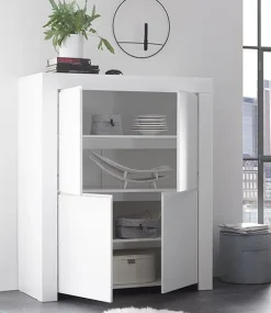 Soggiorno Coline linea Clear in Bianco Opaco