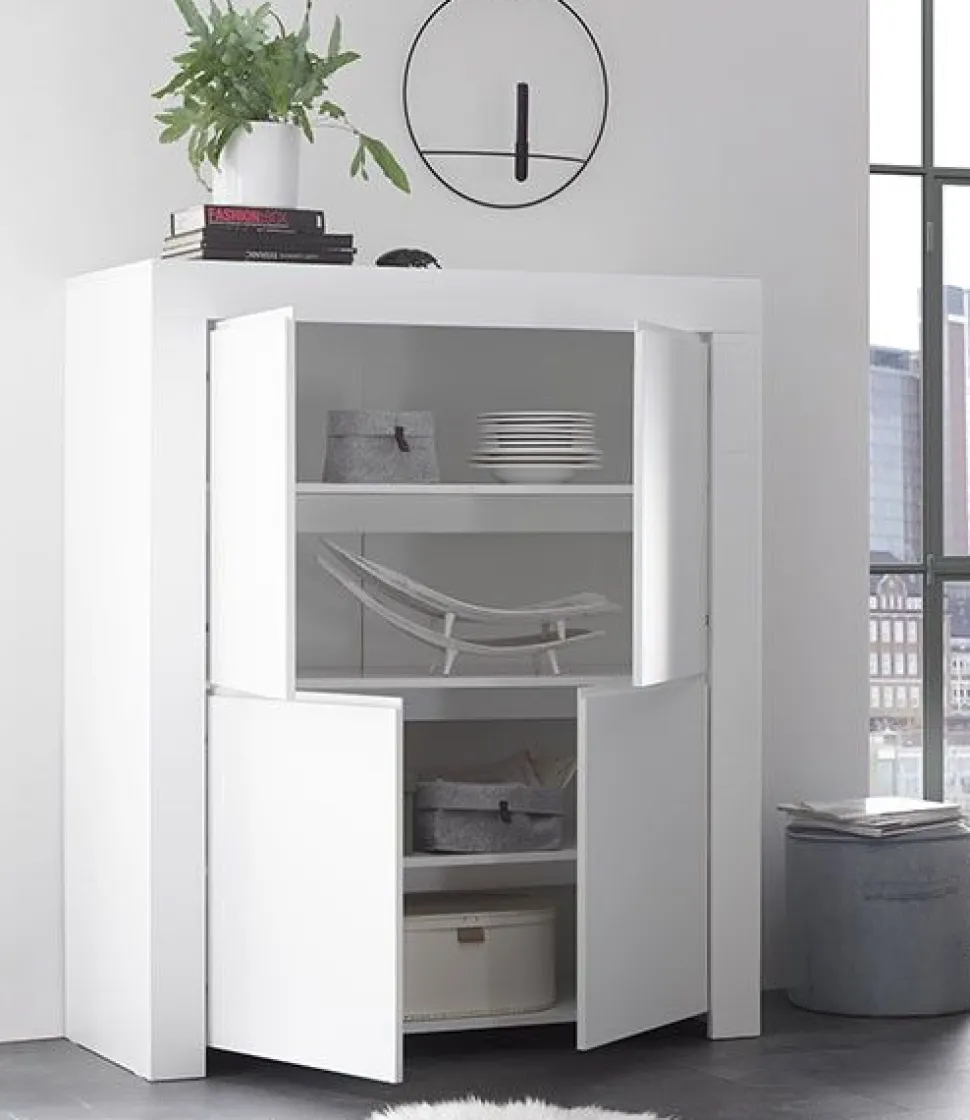 Soggiorno Coline linea Clear in Bianco Opaco