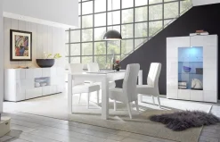 Soggiorno completo Dakin linea Dama in Bianco Lucido