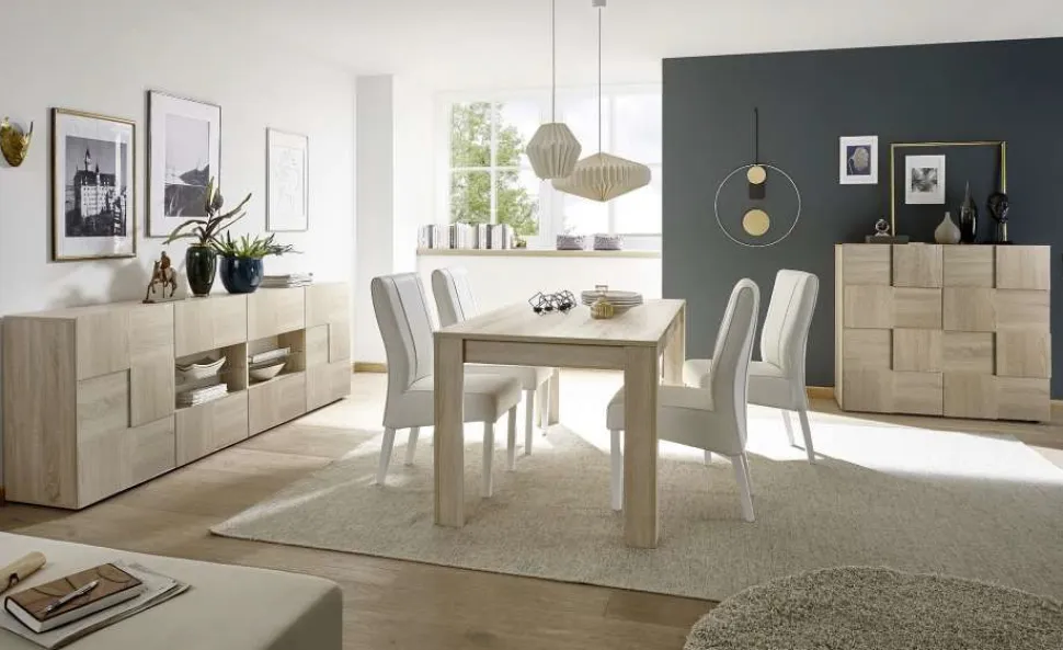 Soggiorno completo Percy linea Dama in Rovere