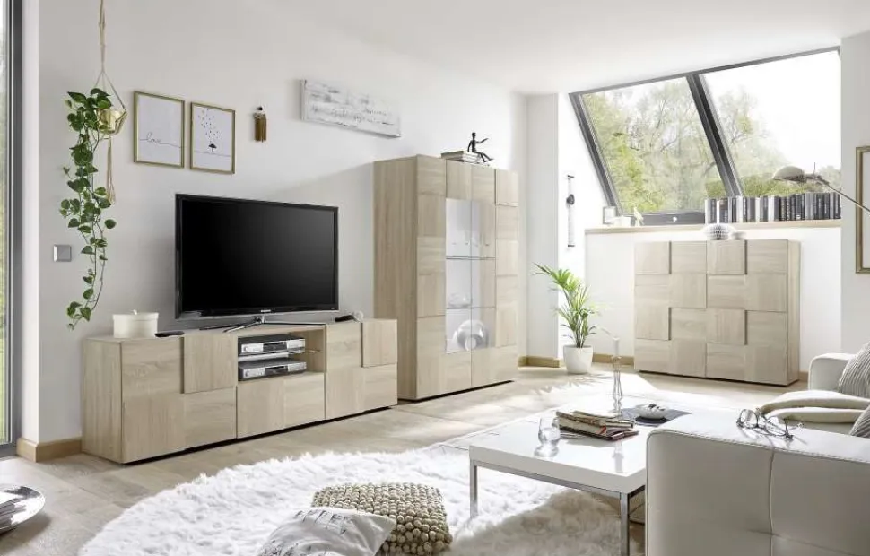Soggiorno completo Tander linea Dama in Rovere