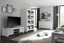 Soggiorno Cuma linea Clear in Bianco Opaco