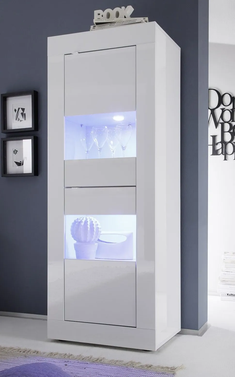 Soggiorno Gian linea Basic in Bianco lucido