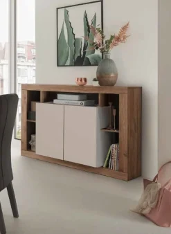 Soggiorno moderno completo Teo Linea Verona in Rovere Mercure e Cashmere