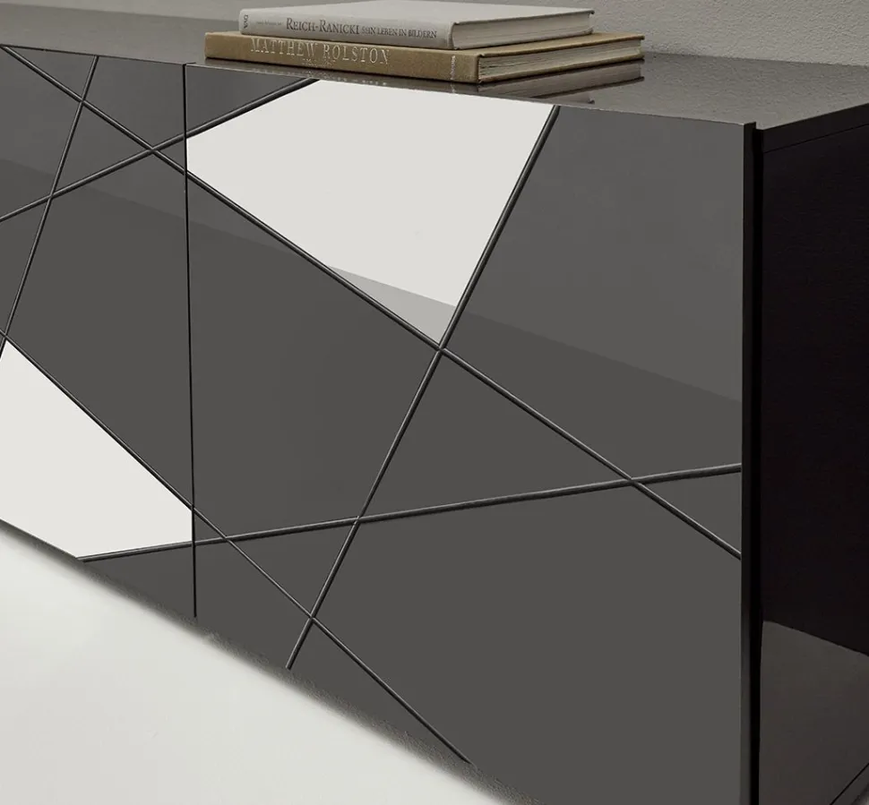 Soggiorno Pam linea Gamma in Grigio Lucido