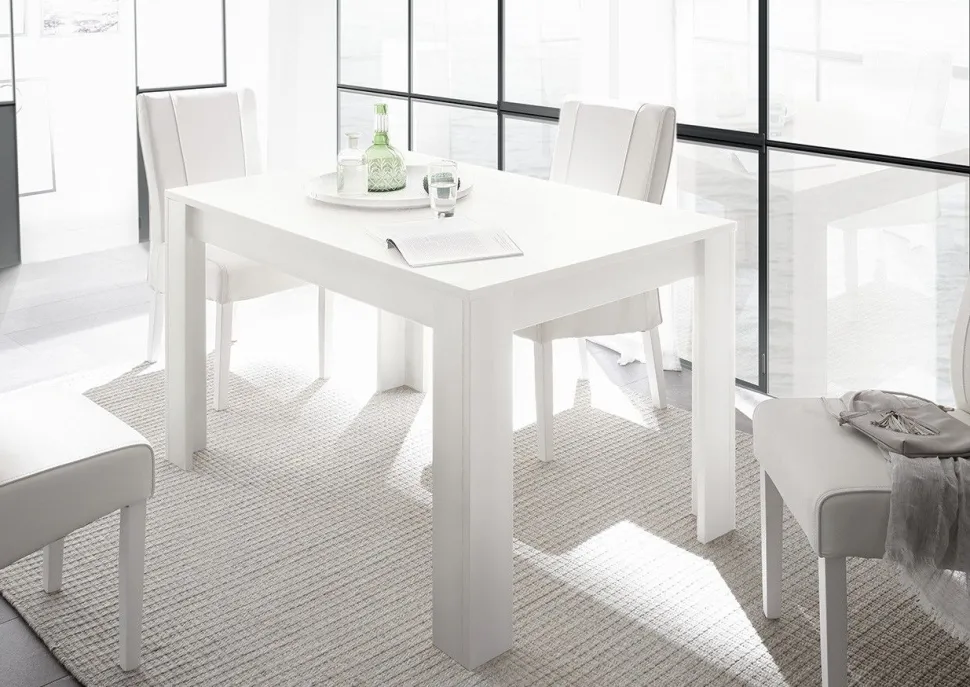 Soggiorno Pomy linea Clear in Bianco Opaco