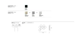 Specchiera decorativa composta da otto specchi di diverse finiture con LED integrato Atomo
