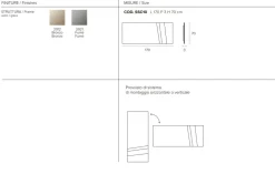 Specchiera Rettangolare reversibile Seth disponibile in 2 colori